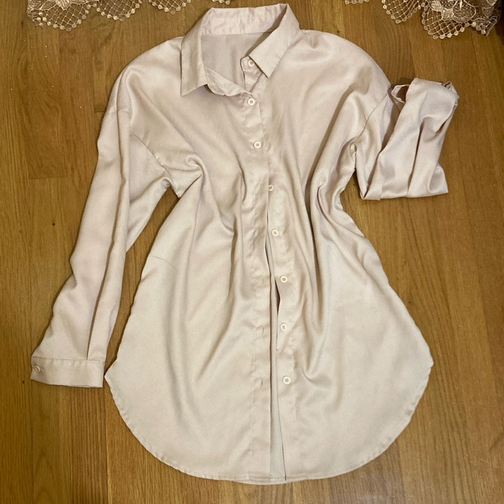Office Tan Blouse